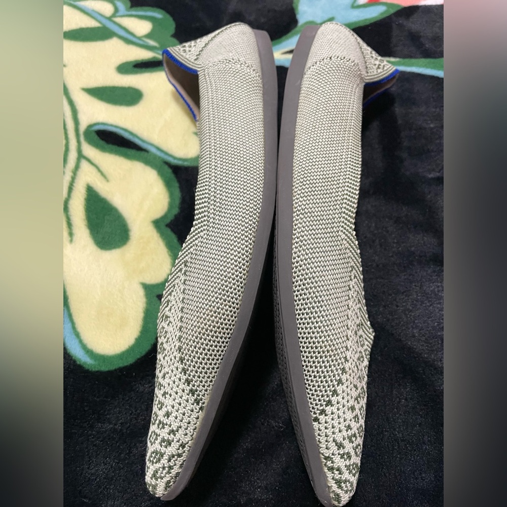 Rothy's Pistachio Python Patterned Pointed Toe Fl… - image 4